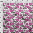 thumbnail image 2 of oneOone Silk Tabby Fabric Leaves & Floral Ikat Print Fabric By Yard 42 Inch Wide, 2 of 4