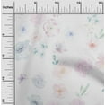 thumbnail image 1 of oneOone Organic Cotton Poplin Twill Fabric Flower Watercolor Printed Fabric 1 Yard 42 Inch Wide, 1 of 4