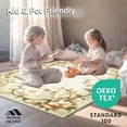 thumbnail image 4 of ODIKA 4'x6' Machine Washable Non-Slip Area Rug, Intricate Botanical Medallion with Vintage Floral High Traffic Rug, Beige, 209477, 4 of 7
