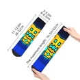 thumbnail image 3 of Lsque Geometry Dash Printed Crew Socks, Moisture-Wicking Socks, Athletic Socks for Men Breathable Cushion Socks Casual Sport Socks for Running Traveling, 3 of 6
