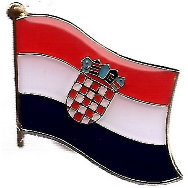 PACK of 3 Croatia Single Flag Lapel Pins, Croatian Pin Badge Walmart