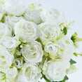 thumbnail image 2 of Flores Artificiales de Peonías, 3 Paquetes de Flores Blancas Artificiales Peonías Falsas, Peonías de Seda Ramo de Boda para Centro de Mesa Fiesta Decoración del Hogar, 2 of 4
