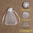 thumbnail image 5 of 100 bolsas de cordón blancas Ormromra YZY144, 5 of 5