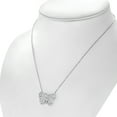 thumbnail image 2 of My Daily Styls Butterfly Necklace Pendant 925 Sterling Silver Cubic Zirconia (Clear), 2 of 3