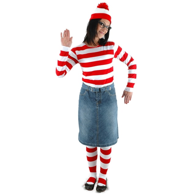 Disfraz de cosplay del personaje de anime Smart Wally ¿Dónde está Wally? Traje de padre-hijo para Halloween