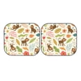 thumbnail image 7 of Disketp 2 Piece Monkeys In The Jungle Pattern Windshield Sunshades,Folding Windshield Sun Shade For Car Suv Trucks Sedan,Blocks Uv Rays Sun Visor Protector-Large, 7 of 7