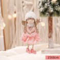 thumbnail image 3 of Muñeco de peluche rosa para niñas, colgante para árbol de Navidad, decoración para el hogar 2022, regalo de Navidad para niños 2023, 3 of 5