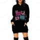 thumbnail image 3 of Sudadera con estampado de bloques de color de HELLO KITTY para mujer, moda informal, holgada, para oficina, manga larga, cuello redondo, sudaderas con capucha, tops de otoño, 3 of 5
