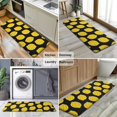thumbnail image 6 of Yellow Lemon Fruit Dots Black Pattern Kitchen Rug Mat,Kitchen Runner Rugs Non Skid Washable,Decorative Kitchen Floor Mats for Kitchen,Sink,Laundry,17"x47.2", 6 of 7