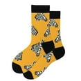thumbnail image 1 of TSADFHJI Socks Men Socks Panties Pattern Cotton Socks in The Colorful Animal Socks for Men Set with Robe Men's Socks Camisoles & Tanks V Neck Yellow One Size, 1 of 2