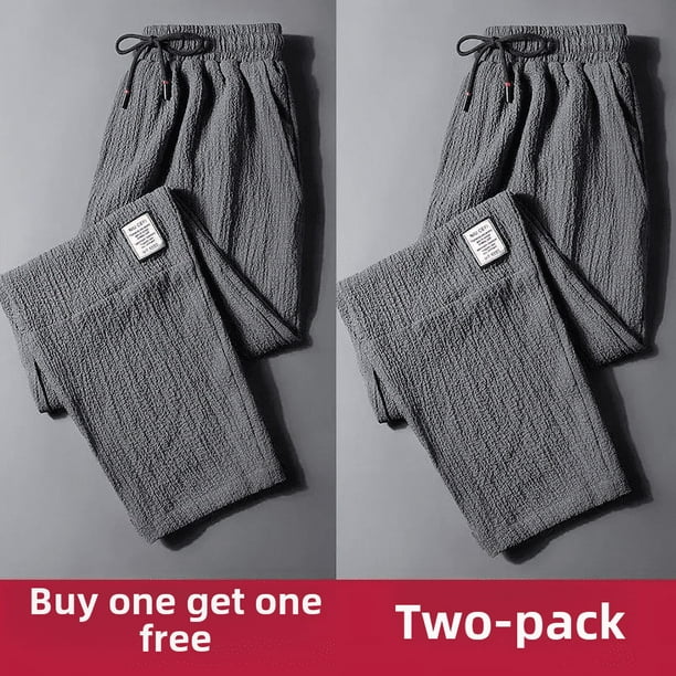 Pantalones de chef de cocina para hombre, duraderos, de seda de hielo, de estilo fino, para verano, para ahorrar trabajo, informales, para uso activo