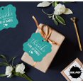 thumbnail image 6 of Inkdotpot Thanks From The New Wedding Bottle Tag Real Silver Foil Favor Bracket Shape Hang Tags Pack Of 50, 6 of 7