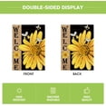 thumbnail image 6 of SM-XLHN Spring Summer Bee Sunflower Garden Flag 12x18 Inch Double Sided, Welcome Holiday Burlap Yard Outdoor Decoration, 6 of 7