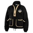 thumbnail image 2 of Women's WEAR by Erin Andrews Black New Orleans Saints Polar Fleece Half-Zip Jacket, 2 of 5