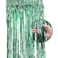 thumbnail image 2 of 100x200cm Parti Rideau Brillant Uniforme Couleur Aluminium Adhésif Frange Rideau pour Parti, 2 of 8