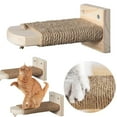 thumbnail image 5 of Cat Wall Mounted Furniture Set Cat Climbing Shelf Cat Scratching Post Hammock O0, 5 of 9
