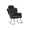 Dark Gray, variant on EBQOSK Fabric Upholstered Nursery Rocking Glider Chair Modern Accent Armchair Padded Seat with High Backrest and Pillow for Living Room Bedroom Pink