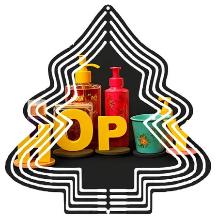 Metal Hanging Christmas Tree Wind Decorations – Unique Garden Spinners with Floral Patterns Perfect for Yard and Garden Decor Metal Hanging Christmas Tree Wind Decorations – Unique Garden Spinners with Floral Patterns Perfect for Yard and Garden Decor