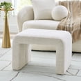 thumbnail image 3 of Better Homes & Gardens Juliet Waterfall Boucle Ottoman, Ivory, 3 of 10