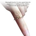 thumbnail image 3 of Guardurnaity Anillo de diamantes de imitación Elegante Detalle de diamantes de imitación Bowknot Anillos Regalo de boda Ropa, zapatos y accesorios Miscelánea Dorado, 3 of 6
