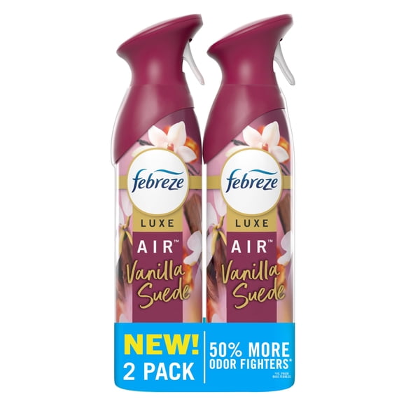 Spray ambientador Febreze Vanilla Suede 240 ml, 2 unidades
