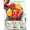 thumbnail image 5 of GlowWise Juicer Machines with Built-in Blades for Slicing Whole Fruits & Vegetables, Cold Press Juicer with 4.35" Large Feeding Chute, Easy to Clean, Quiet Masticating Juicer with High Juice Yield, 5 of 7