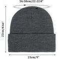 thumbnail image 6 of LinYooLi Women Saitn Lined Knit Beanie Hat Winter Hat for Women Warm Cuffed Skull Cap, 6 of 7