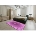 thumbnail image 5 of Ahgly Company Machine Washable Indoor Rectangle Transitional Neon Pink Area Rugs, 3' x 5', 5 of 7