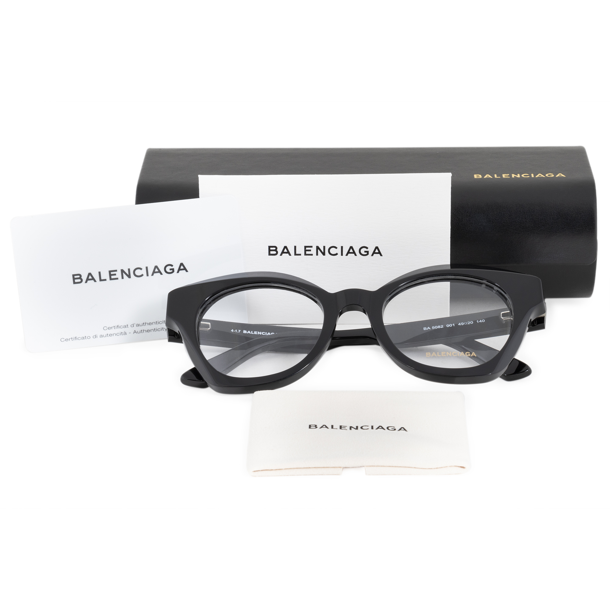 Balenciaga BAL-OPTG-BA5082-001-49 Oversized Cat Eye