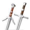 thumbnail image 4 of FOAM The Witcher Steel Silver Two Sword Costume LARP Cosplay Video Game Set Gift, 4 of 6