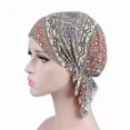 thumbnail image 1 of KAIYANG Turbante, bufanda, gorro, bufanda con estampado preatado para mujer (VERDE), 1 of 4
