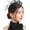 Black-01, variant on Fascinator Hats Sinamay Linen Headband Clip for Women, Party Wedding Church Derby Headwear
