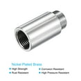 thumbnail image 4 of Uxcell G1/2 Female to G1/2 Male Thread 40mm Nickel Plated Brass Extension Pipe Fitting, 4 of 5