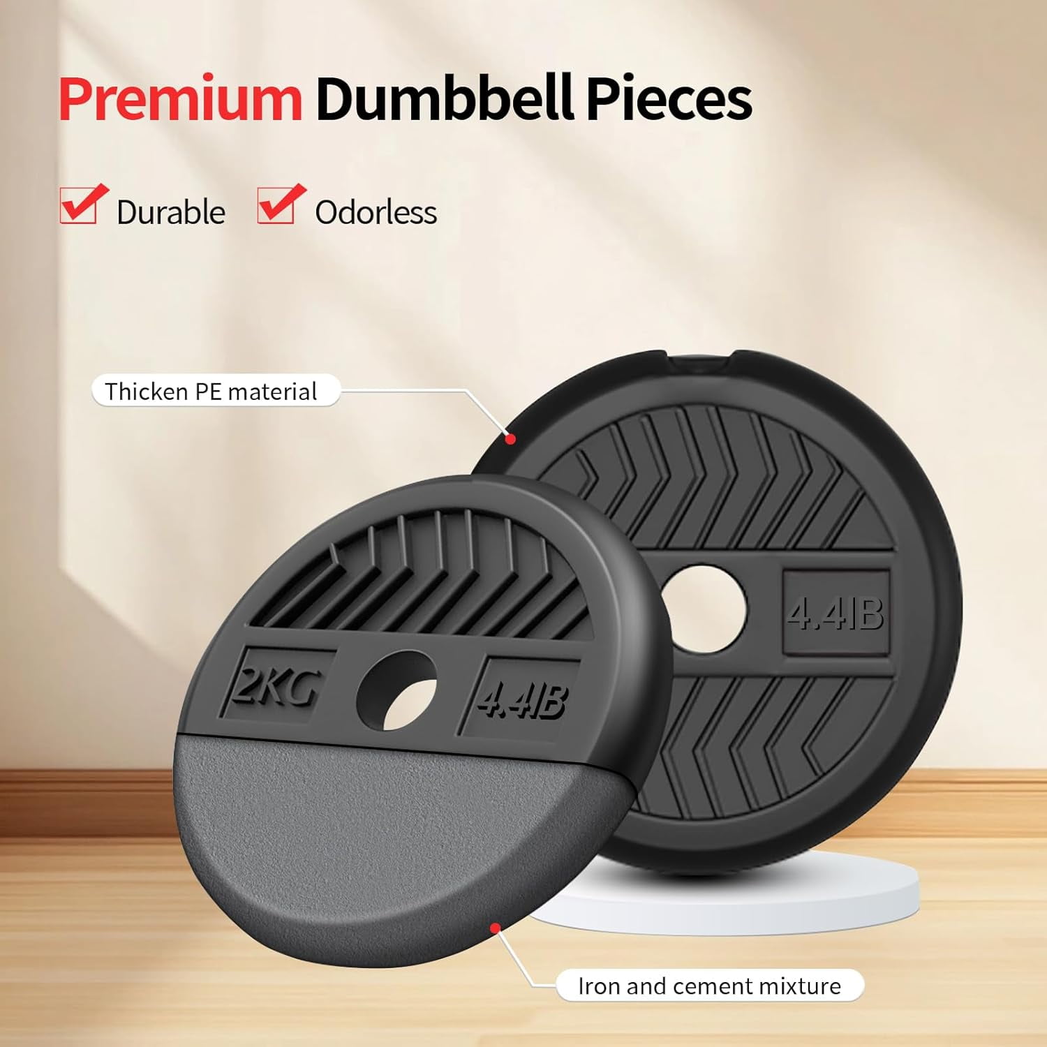 Adjustable Dumbbells Set 30lbs with Connector Barbell Kettlebell Push- Stand Home Gym Fitness Equipment for Men Women