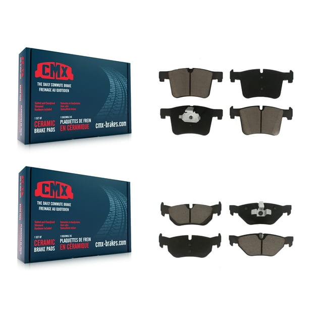 CMX Front Rear Ceramic Brake Pads Kit for Car BMW 328i xDrive Sedan with 3.0L KCX-100393