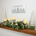 thumbnail image 2 of Northlight Berries and Eucalyptus Artificial Christmas Candle Holder - 42", 2 of 9