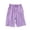 Purple, variant on Lenpel Wide Leg Knee Length Pj Bottoms for Women Pleated Drawstring Elastic Waist Cropped Pajama Pants Comfy Soft Lounge Sleep Bottoms