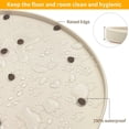 thumbnail image 4 of Dog Food Mat Anti-Slip Bowl Mats for Food and Water, High-Lips Waterproof Pet Placemat Prevent Messy Spills to Floor, Silicone Puppy Feeding Trays ，12" x 19", 4 of 7
