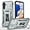Silvery, variant on A 14 5G Case for Samsung Galaxy A14 5G Case, with Camera Cover and Kickstand [Military Grade Drop Tested] Shockproof Slim Protective Case 6.6 inch-Black