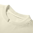 thumbnail image 4 of FRSASU Men's Crew Neck Basic Oversized Tshirts Half Sleeve Plain Loose Fit Summer Pullover Tops Beige, 4 of 9