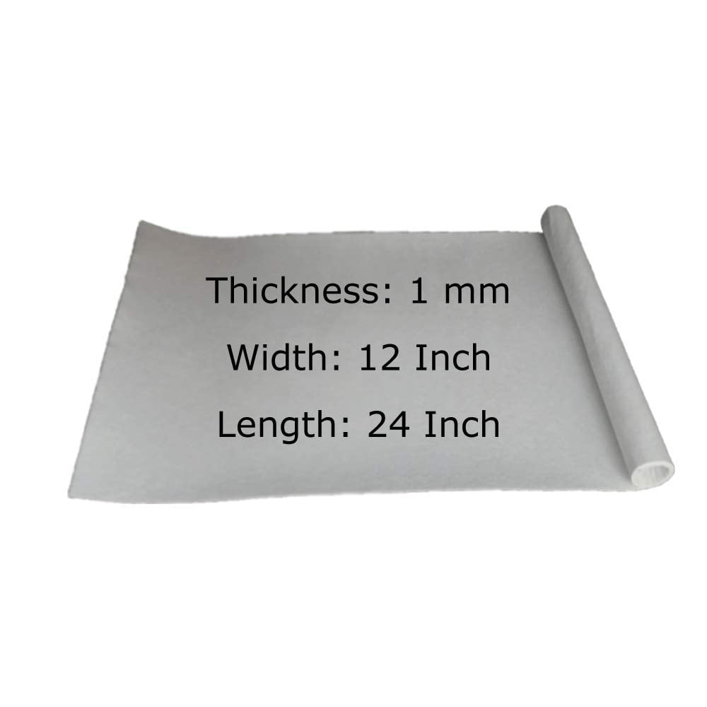Ceramic Fiber Paper 2300 F 5 mm Thick 19 Inch x 1 Meter