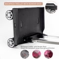 thumbnail image 2 of Backpack Trolley Wheeled Cart, Foldable Aluminium Alloy Hand Truck with Edge Guard Base, 4 Spinner Wheels, Luggage Cart with Luggage Strap for Teenagers, Adults, School,Luggage Trolley for Travel, 2 of 9