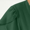thumbnail image 5 of Sexlip Women Flounce Sleeve Chiffon Shrug Cardigan V Neck Ruffle Short Sleeve Sheer Open Front Cropped Lightweight Beach Vacation Layering Outer Coat Green S, 5 of 9