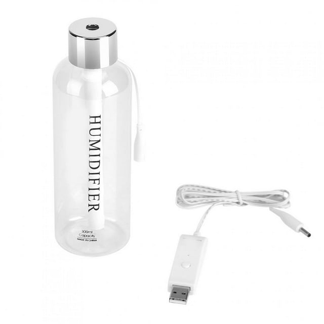 Uadme 300 ML Clair humidificateur d'air Portable USB Bouteille d'eau humidificateur Mini diffuseur d'air pour Voiture Bureau Maison étude