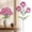 Purple, variant on Artificial Morning Glory Trumpet Flower Single Stem for Outdoor Garden Patio Fence Window Decor