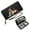 Black, variant on GEEAD Secure Wallet for Women Slim Zippered Purse with Wrist Strap Autumn Books Squirrel Snap Button Wallet Durable Polyester Lining