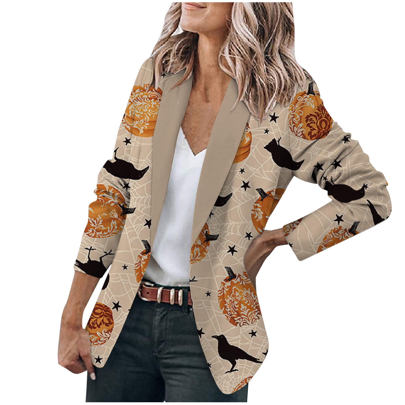 Jackets for Women Casual Women Blazers For Work Casual Long Sleeve Mid-Length Trench Coat Casual Work Suits Outerwears Abrigos de Elegantes Largos - Walmart.com