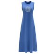 thumbnail image 1 of Vestido largo de verano para mujer, vestido de verano con cuello redondo, para viajes, regalo del día de San Valentín , L L, 1 of 7