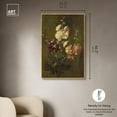 thumbnail image 5 of Max Weyl - Hollyhocks Canvas Floral Vase Wall Art by Art Remedy, Gold Frame, 30" x 45", 5 of 7