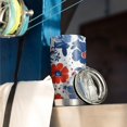 thumbnail image 3 of 20 Oz Pioneer Flower Coffee Tumbler Double Wall Insulated Stainless Steel Water Bottle | Metal Reusable Thermoses Flask with Cup Cap | Leak & Sweat Proof with Anti-Dust Lid, 3 of 7
